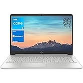 2023 HP 15.6" HD Touchscreen Laptop, Intel Core i3-1215U (Beat i5-1135G7), 16GB RAM, 512GB SSD, Intel UHD Graphics, WiFi, Bluetooth, HDMI, USB-A&C, Long Battery Life, Windows 11 Home, Silver