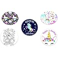 Dexcom G6 Unicorn Theme precut Adhesive Patches, 5 Pack. Split Backing.