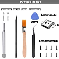 Ikpek 6-Pack USB C Port Replacement for Nintendo