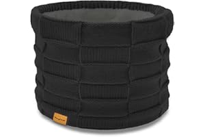 Kids Double-layer Knit Neck Warmer Gaiter | Thermal Fleece Face Cover for 6-14 Year Olds Boys Girls | Ski, Play