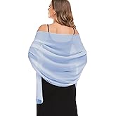 Pukguro Shawls and Wraps for Evening Dresses Sheer Chiffon Women Elegant Soft Silky Wraps Wedding Bridal Scarf