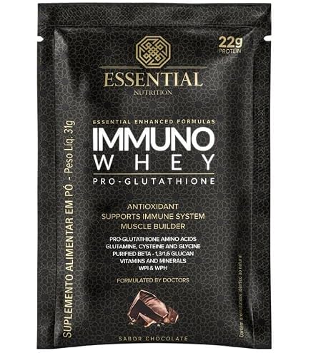 Immuno Whey Pro-glutathione Baunilha Sachê Essential Nutrition 25g