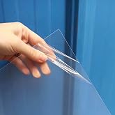10 Pack 12x12x.02&rdquo; Clear Plastic Sheet PET Flexible for DIY Craft Projects | Plexiglass Craft Plastic Sheets Lightweight for Picture Frames(10, 12&rdquo; x 12&rdquo;x 0.02&rdquo;)