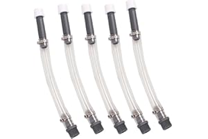 MUGE RACING 5PCS Flexible Racing Fuels Filler Hose for Racing Fuel,Jegs Jugs, LC2 Jugs, Scribner Fuel Jugs