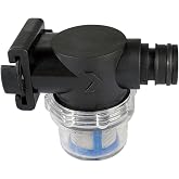 SEAFLO Inline Water Pump Filter 52S02-3/4" Male Quick Attach with 1/2" Hose Barb, 50 MeshSteel Strainer with Plastic Shell, Fits SEAFLO 56 Series Pumps, RV, Marine, Agriculture, Lawn Care (1-Pack)
