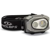 Cyclops Eflex Headlamp Tactical Durable Lightweight Compact Adjustable Headband Bright 4 Color LED 400 Lumen Rechargeable Head Flashlight USB Charging Cable Included