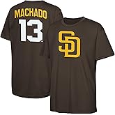 Manny Machado San Diego Padres MLB Kids Youth 8-20 Brown Official Name & Number Performance Jersey T-Shirt