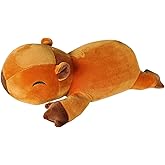 YYTDAISHU Weighted Capybara Plush, Weighted Capybara Stuffed Animal for Anxiety, Cute Plushies Soft Pillow Toy Gift for Kids Adults (Large (23.6Inch))