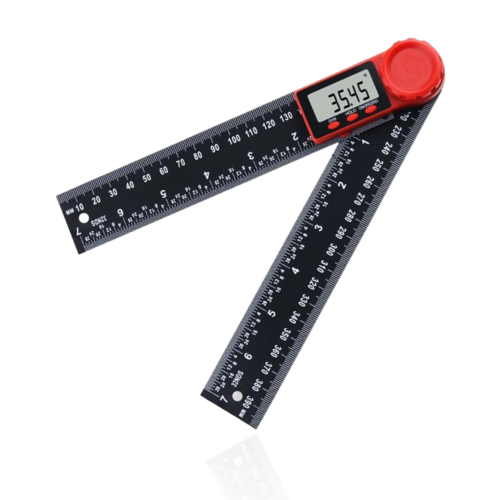 Digital Angle Finder Ruler,200mm/7 Inch Digital Display Angle Ruler with LCD Display,Digital Angle Ruler 360° Inclinometer Goniometer for Woodworking Construction Household Repair (Black)