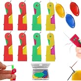 Automatic Needle Threader, 11 Pcs Sewing Needle Threaders Automatic Needle Threading Device for Sewing Embroidery Cross Stitch Craft Stitching Knitting Quilting.