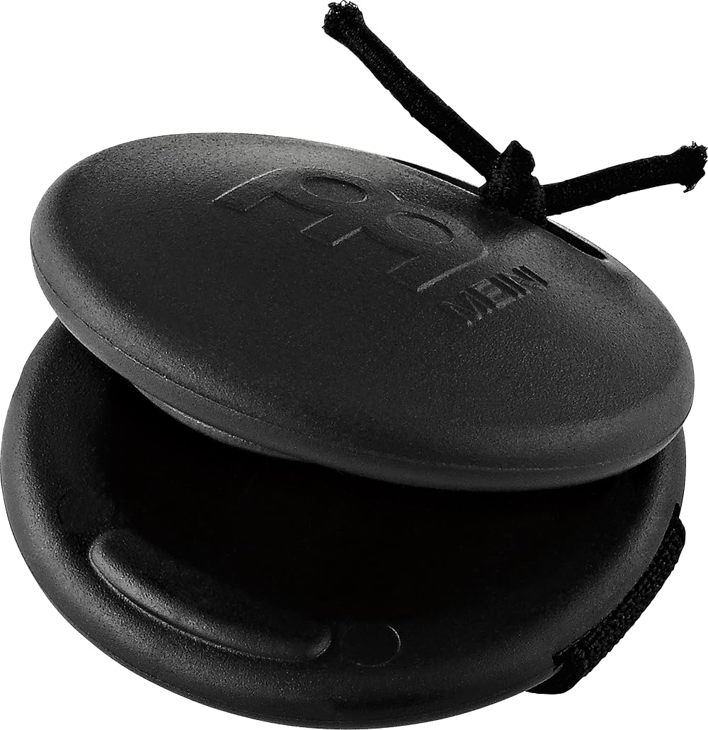 Meinl Percussion Cajon Ring Castanet - Large Castanet for the Finger - Plastic, Black (PCRC1BK)