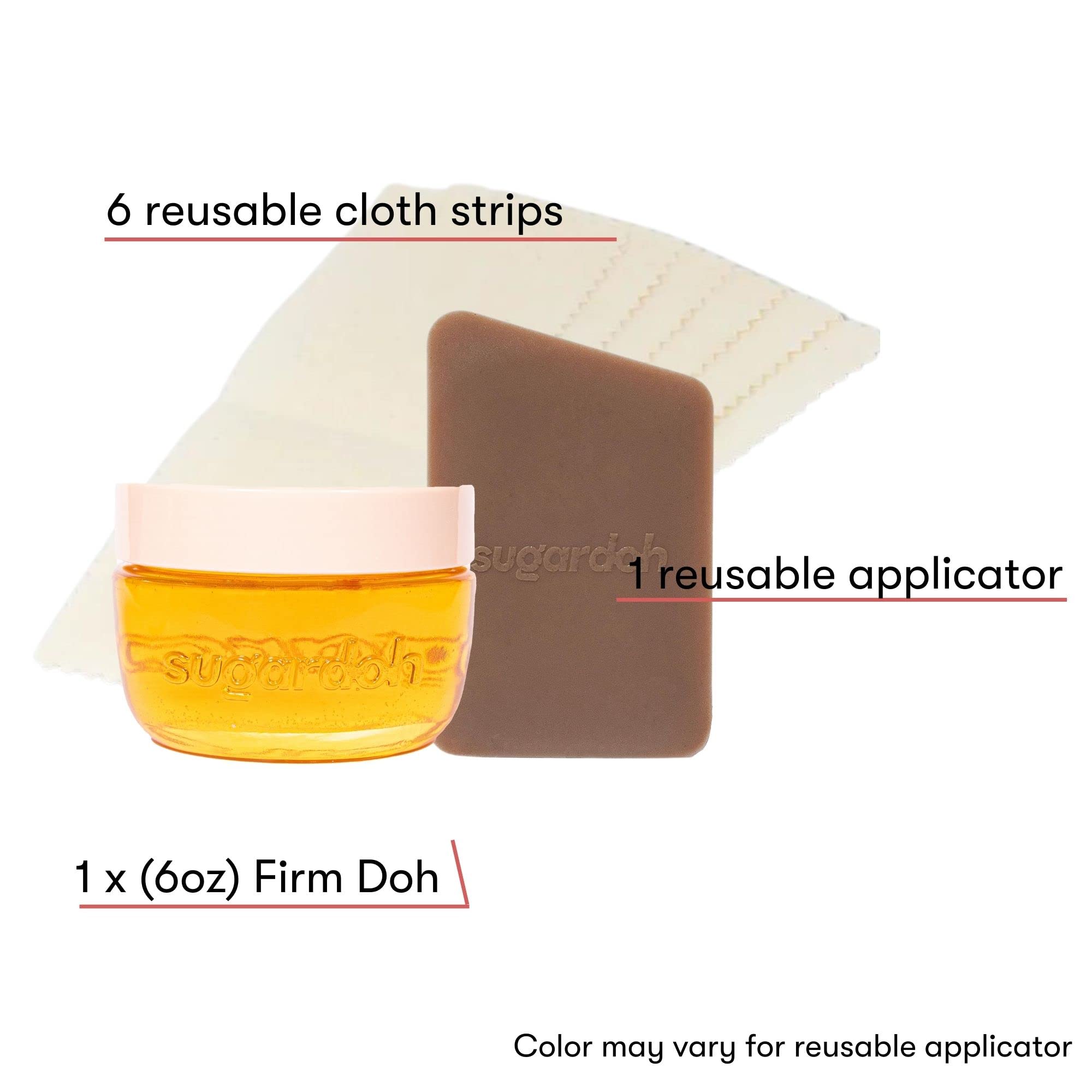 SUGARDOH Sugar Waxing Kit for Women As Seen On Shark Tank (Mini Kit Firm) Face, Arms, & Legs, Sugar Wax Hair Removal- Sugaring Tiktok Viral Products- Bikini Wax Kit for Women - Sugaring Kit