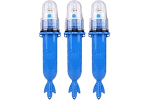 3Pcs Boat Flares Coasts Guard Approved Electronic Marine Flares Waterproof Emergency Signals for Fishing Nets, Buoys & Boats.