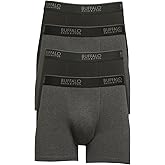 Felina Mens Buffalo Boxer Briefs - Cotton Moisture Wicking & Breathable Underwear 4-Pack