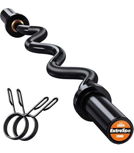 Easy Curl Bar Powergainz Standard Olympic Super Curl Barbell Curl