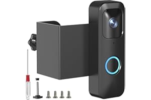 MAMERRY Anti-Theft Blink Doorbell Mount, No Drill Door Mount for Blink Video Doorbell, Easy to Install & Not Block Camera Sensor, Security Doorbell Holder Mounting Bracket for Apartment Home Rentals