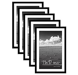Americanflat 11x17 Picture Frame Set of 5 in Black