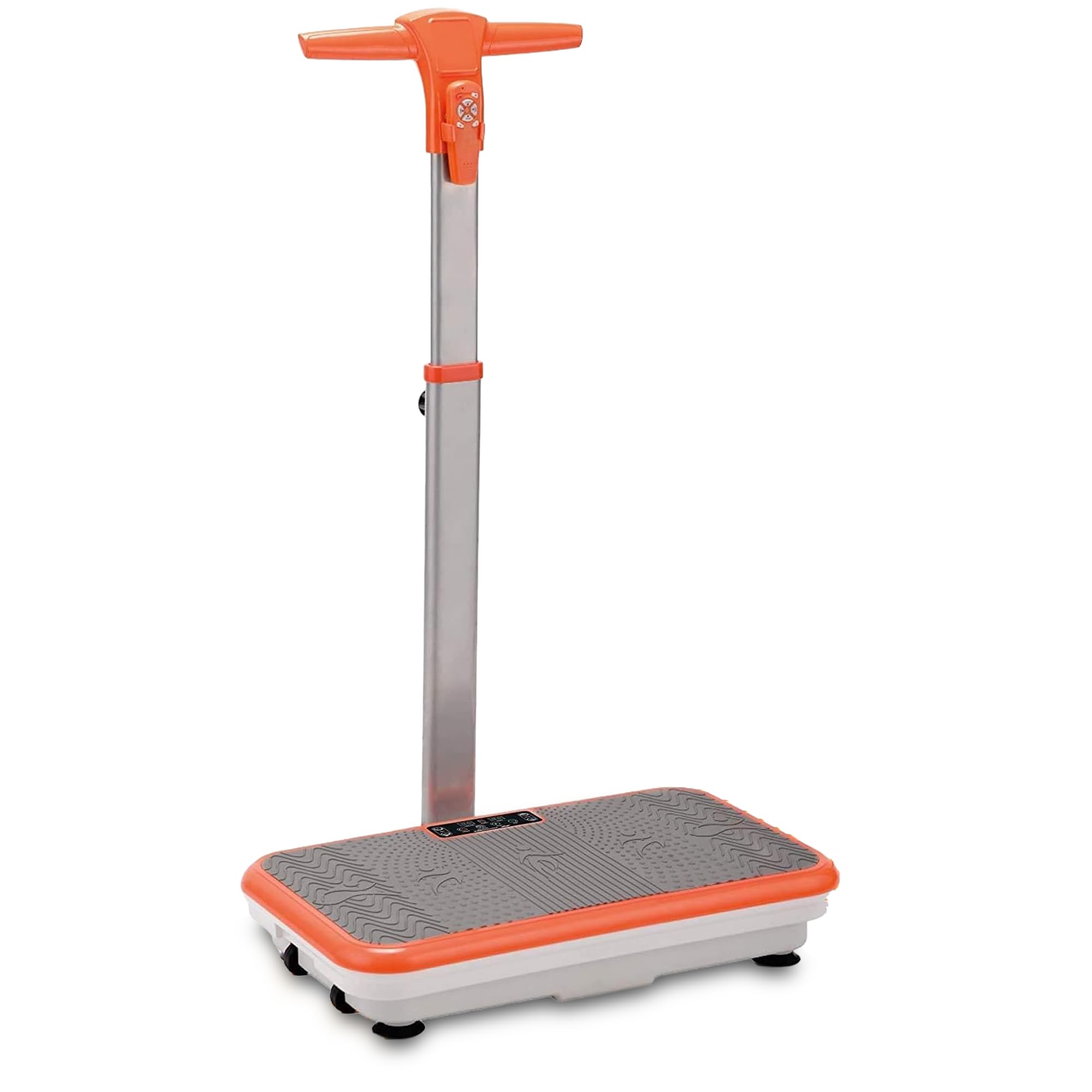Mediashop Vibro Shaper - leistungsstarke Vibrationsplatte für Zuhause mit Griff - Vibrationsboard für Ganzkörper-Workout & Muskeltraining - Vibrationsgerät inkl. Fitnessbändern - Fitnessplattform