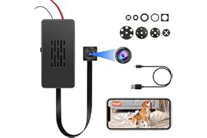 Mini Wireless Camera, Rechargeable 4K 1080P Tuya Smart App 2.4Ghz Compatible Wide Angle, Real-time Viewing Cameras with Video