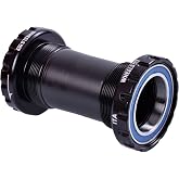Wheels Mfg Italian Bottom Bracket Black, 24Mm, Shimano | Italian 24mm Spindle Bottom Bracket with Sealed Bearings &amp; Aluminum Cups