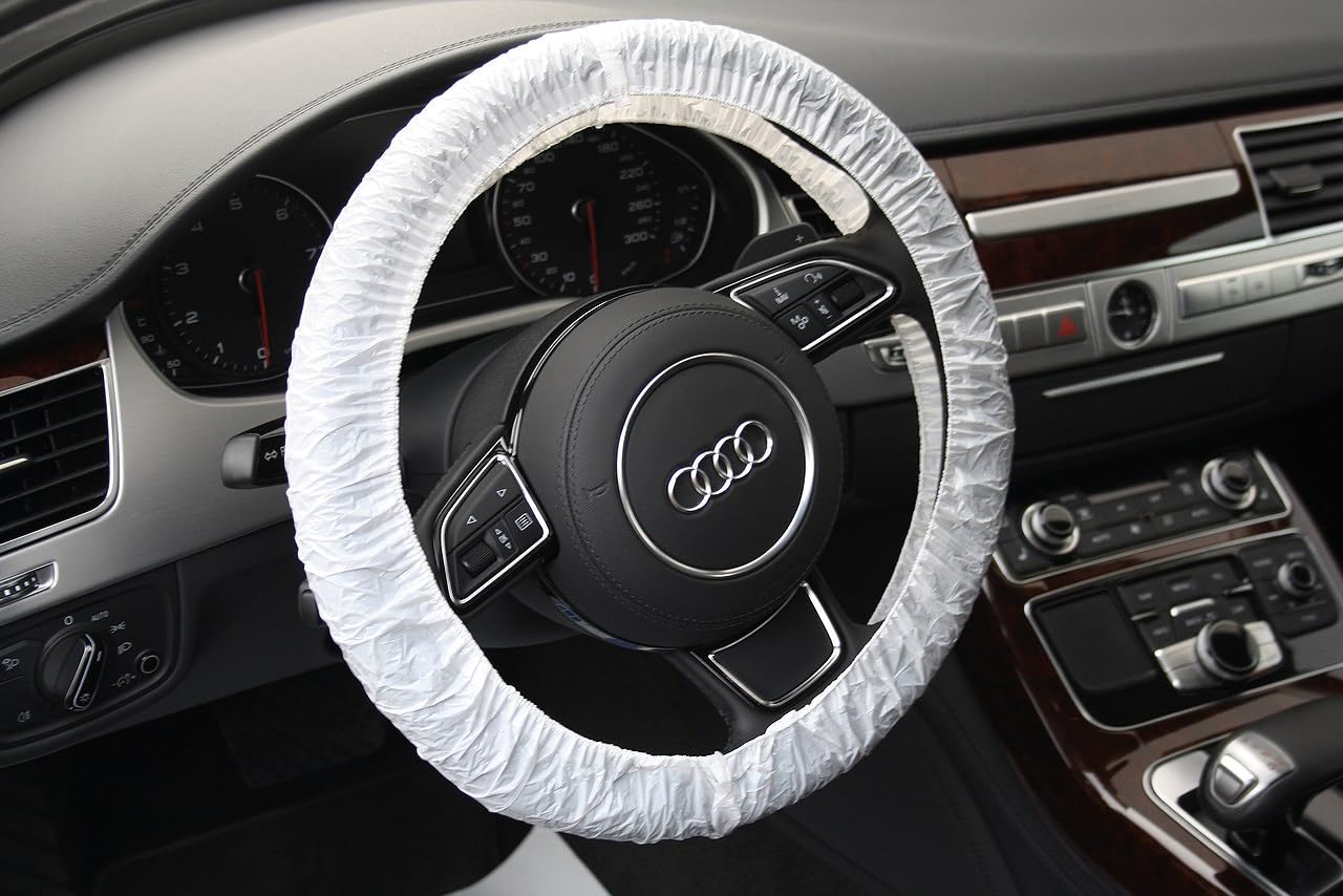 KS Tools 500.8087 Disposable Steering Wheel Protectors White (Pack of 250)