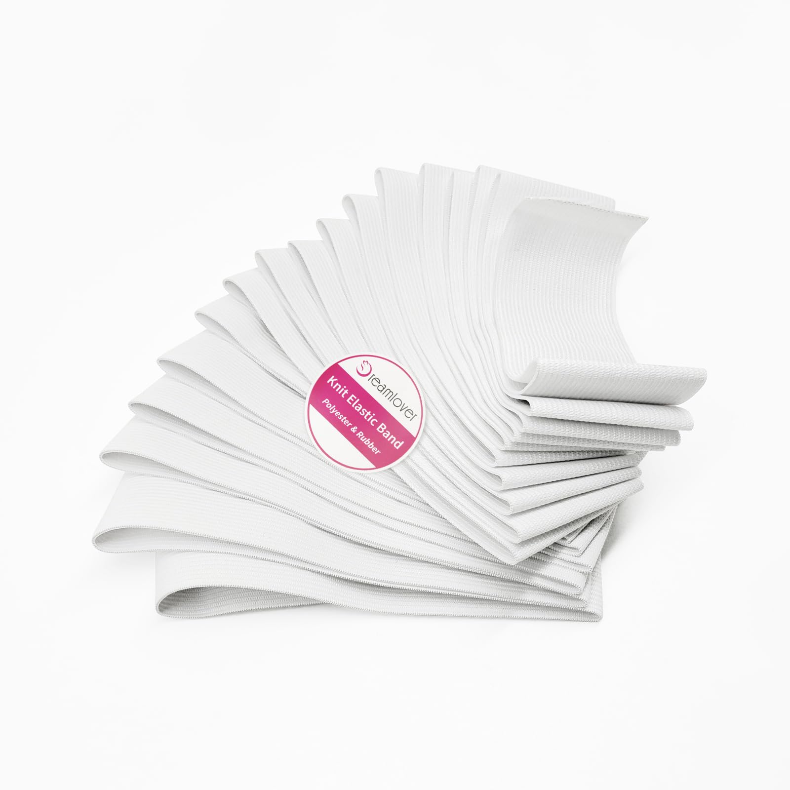 Dreamlover Wide White Elastic for Sewing, 2 Inches White Elastic, 50mm x 5.5m