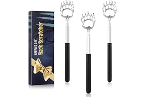 HOFASON 3 Pack Back Scratcher for Men Women, Fathers Day Dad Gifts for Dad/Husband/Grandpa, Christmas Stocking Stuffers for Men/Women/Adults, Novelty Idea Gifts Bear Claw Telescopic Back Scratcher