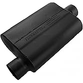 Flowmaster 40 Series Chambered Muffler &ndash; 3.00" Offset In / 3.00" Center Out | Original 40 Series, aggressive sound, 16-gauge aluminized steel, for muscle cars, street rods, trucks, and SUVs (43041)