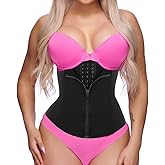 GainKee Clip and Zip Waist Trainer Corset Women Neoprene Worked Out Sweat Vest Body Shaper