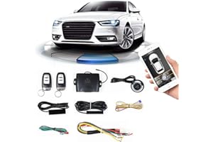 GIORDON PKE Remote Starter Kits Universal Car Remote Engine Start for Car One Key Push Engine Start Keyless Entry for Car Remote Key or App Control Gifts for Man