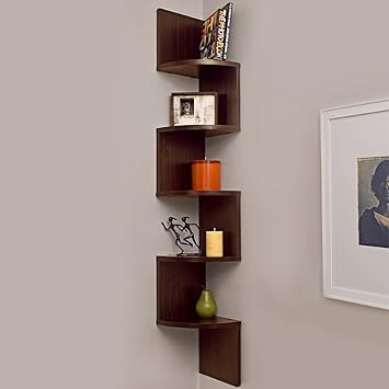 etagere angle murale zig zag