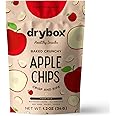 Drybox Dried Apple Chips No Sugar Added 1 Pack Apple Crisps Dehydrated Oven Baked Sliced Apple Snack Packs | Non-GMO Gluten Free Keto Friendly Snack for Post Workout and School Lunch, 1.2 oz per pack, 1 Pack