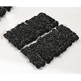144pcs Mini Artificial Black Rose Flower Heads and Soft Stem,25mm PE Tiny Rose add Gauze for DIY Wedding Make Bridal Hair Clips,Cake Top,Wrist Corsage Boutonniere,Wreath Bracelet Flower