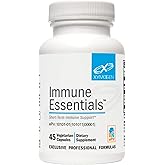 XYMOGEN Immune Essentials - Vitamin C 1000mg Immune Support Supplement - Seasonal & Daily Defense - with Olive Leaf Extract - Gluten Free, Vegan & Non GMO (45 Capsules)