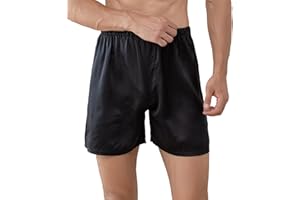 Luxury 100% Silk Boxer Shorts for Men 22mm Pure Natural Silk Breathable Sleep Shorts for Nightwear Silk Boxers Sleepwear