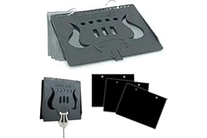 Trophy Music TR9400 Bundle - 5 Page, 10 Window Flip Folio Folder for Marching Band, Black | (Made by Grover) Bonus Extra 5 Page, 10 Window Sheets