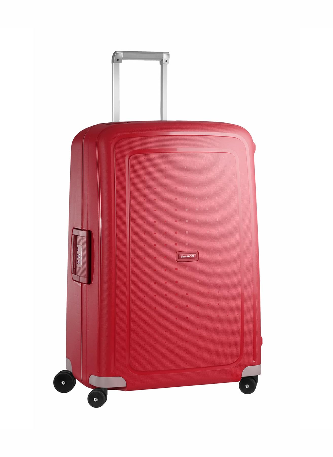 Samsonite S'Cure - Spinner L Suitcase, L 75 cm, 102 L, Red (Crimson Red)