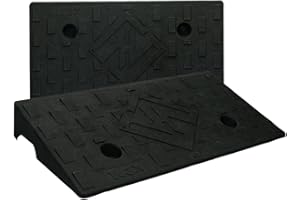 WECARLLE Driveway Ramps for The Curb Threshold Ramp 3.5 Inch Rise 2 Pack Shed Ramp for Low Cars Ramps for Lawn Mower to Shed 7000lbs Load Capacity