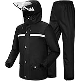 iCreek Rain Suit Waterproof Jacket and Trouser Suit Raincoat for Men and Women Outdoor All-Sport Breathable Anti-storm