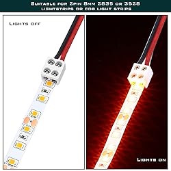 25 Pack erless Led Tape Light Connectors Tighten
