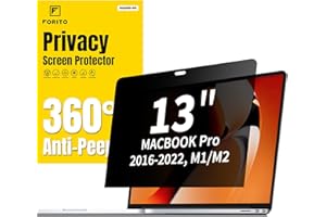 F FORITO Privacy Screen Compatible with MacBook Pro 13 inch (2016-2022, M1,M2), Eye Protection Anti Glare and Anti Blue Light Laptop Privacy Filter