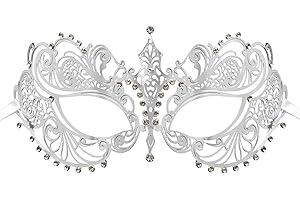 Coddsmz Laser Cut Metal Women's Masquerade Mask Venetian Party Mardi Gras Halloween Mask