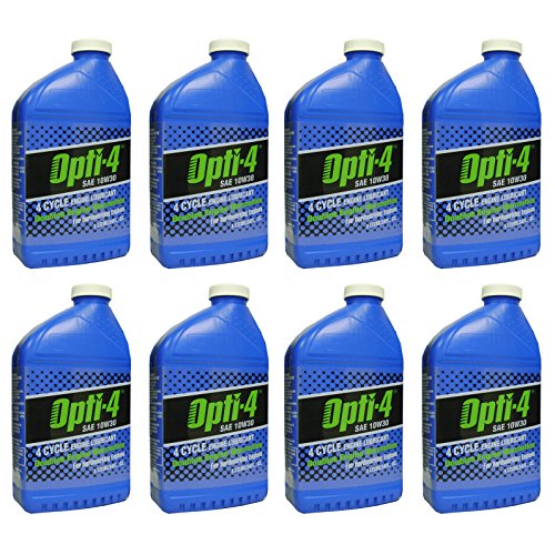 Opti-4 43121 SAE 10W30 34Oz 4-Cycle Engine Lubricant, 8-Pack
