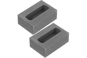 KOCKSHION 2pcs 100g Graphite Casting Ingot Molds for Metal Smelting – Gold Silver Copper Melting Crucibles