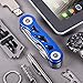 Multi Function Army Knife - Compact Blue Skeleton Multi Purpose Folding Pocket Knife Mini Utility Tool - Swiss Style Knife Classic Blade, Can Opener, Saw - Grand Way 33014