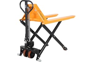 Aequanta High Lift Hand Pallet Jack Scissor Manual Truck 2200lbs Capacity 45" Lx27 W Fork Size Suitable for EU Pallet