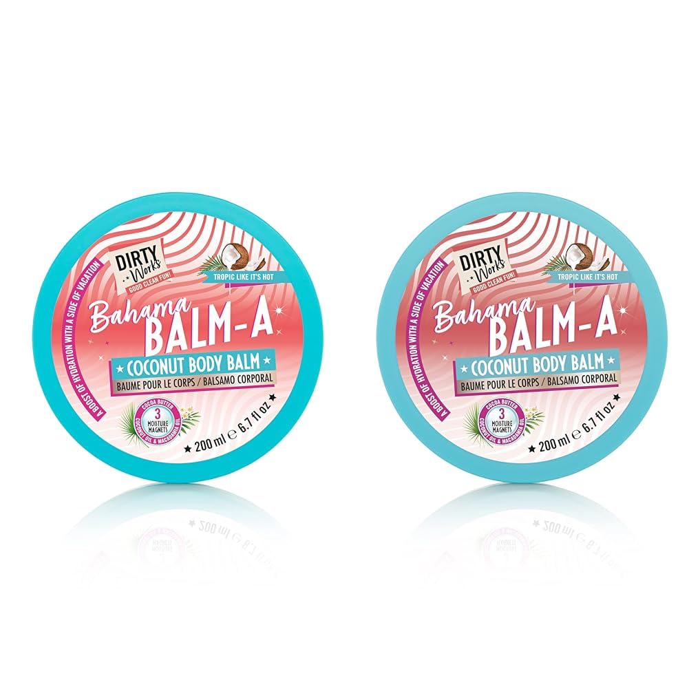 Dirty Works Tropic Like it's Hot Bahama Balm-a Coconut Body Balm 200ml (Pack of 2)
