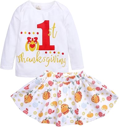 Amazon.com: First Thanksgiving Outfit Infant Toddler Baby ...