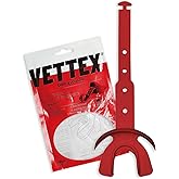 Vettex DoubleGuard Mouth Guard with Lip Protection, Scarlet Red | Football, Lacrosse, MMA, Boxing, Adjustable Helmet Strap, Braces Friendly, 2 Breathing Channels, NCAA &amp; NFHS Certified