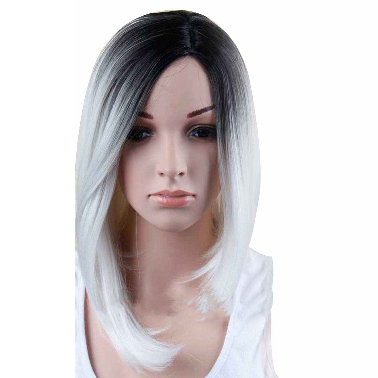 Amazon Com Aisi Hair Short Pixie Cut Grey Wig Ombre Hair
